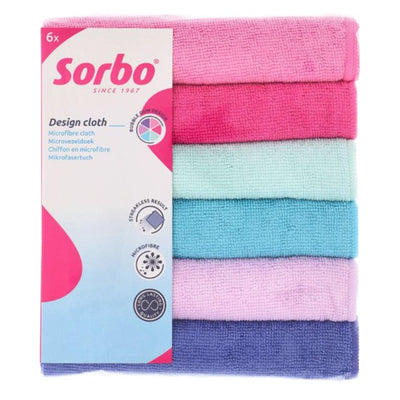 M&S Microfibre Cleaning Cloths Set, 40x40cm, 6 Pieces, Bubble Gum Color- Buy online at McGrocer