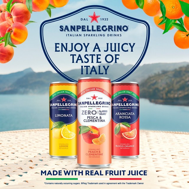 San Pellegrino Lemon sparkling drink 6 x 330ml (British brand)