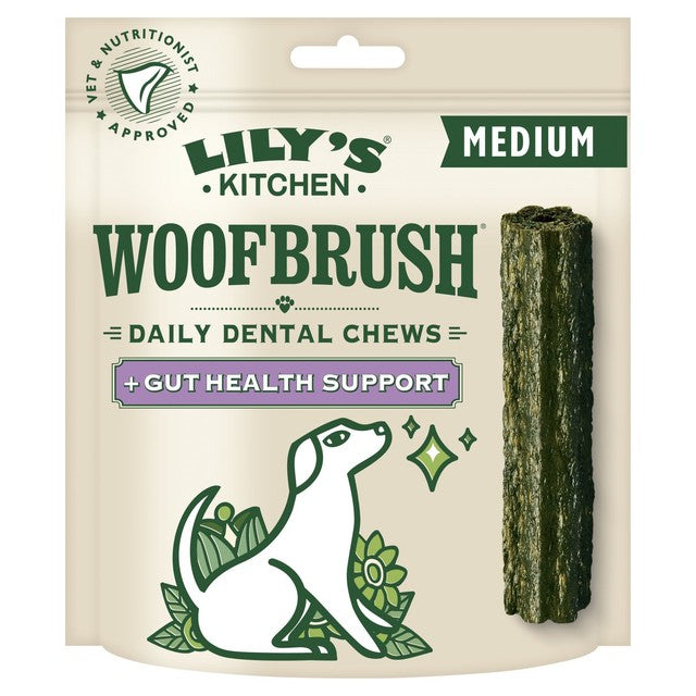 Lily's Kitchen Woofbrush Gut Health dog chew 7x28g, UK version
