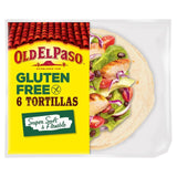 Old El Paso gluten free tortilla wraps 6 pack, imported from the UK