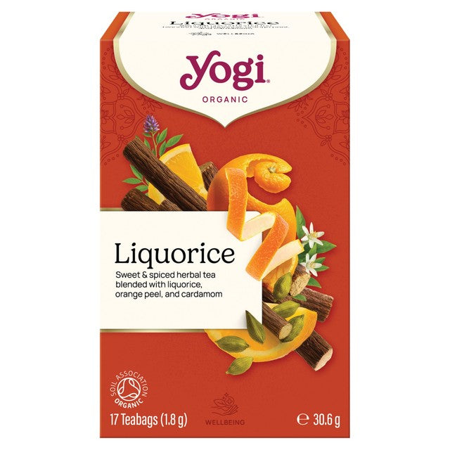 Yogi Tea licorice herbal tea bags 17 bags (British brand)