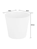Wham white plastic planters 26cm set of 4, imported from the UK