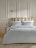 Catherine Lansfield grey satin stripe fitted sheet - British product
