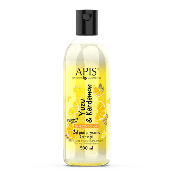 Apis Harmony shower gel yuzu cardamom 500ml, UK version