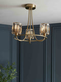 Gallery Home antique brass Hove 3 bulb ceiling light, UK version