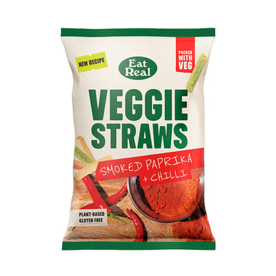 Holland & Barrett Eat Real Veggie Straws Paprika 110g- Buy online at McGrocer