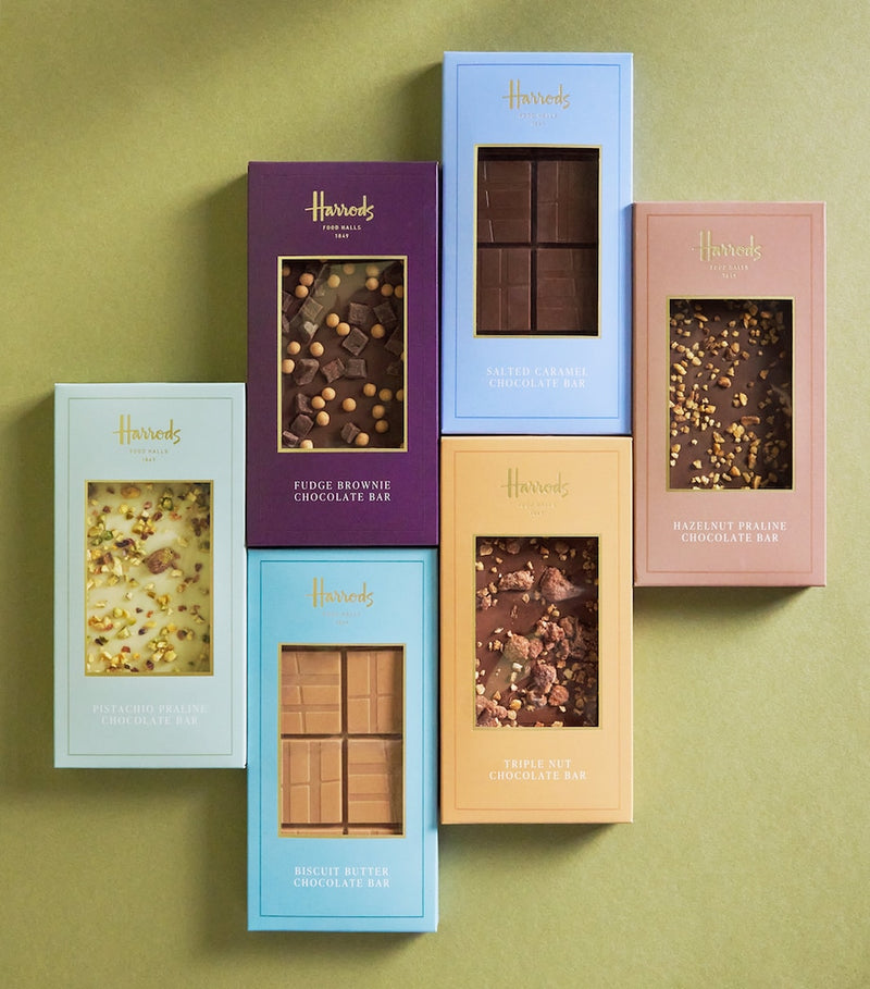 Harrods Fudge Brownie Topped Bar 100g, UK version