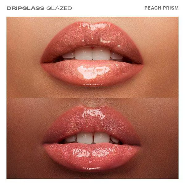 Morphe Dripglass Glazed Lip Gloss Peach Prism, imported from the UK