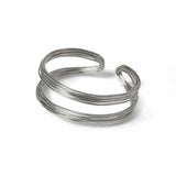 Freedom silver tone wire cuff bracelet - British product