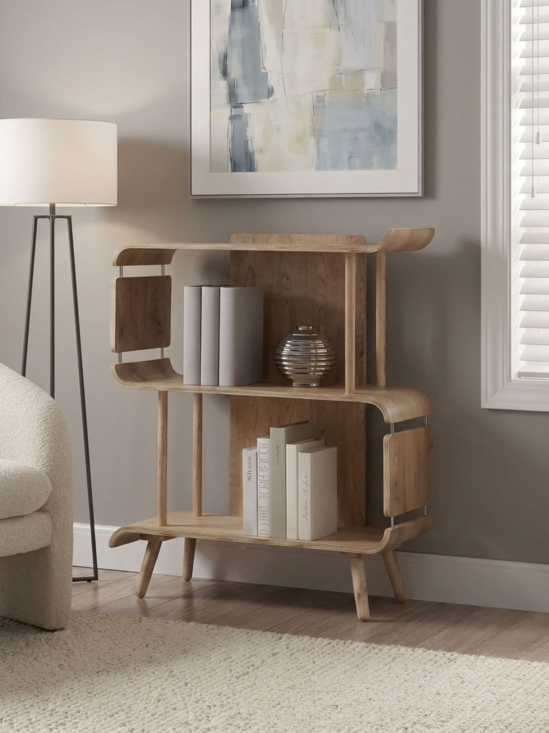 Jual Oak Short Bookcase, imported from the UK