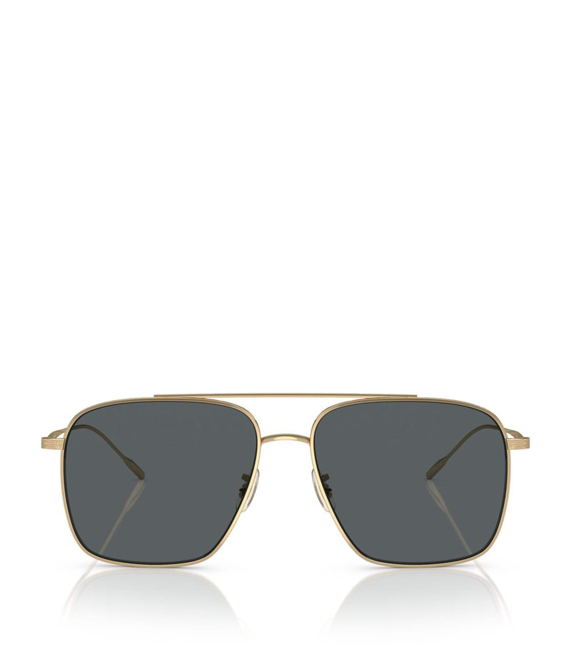 Oliver Peoples Dresner sunglasses titanium gold-tone (British brand)