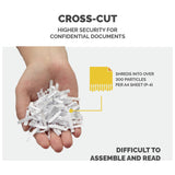 Fellowes LX50 cross cut shredder 17 litre, imported from the UK