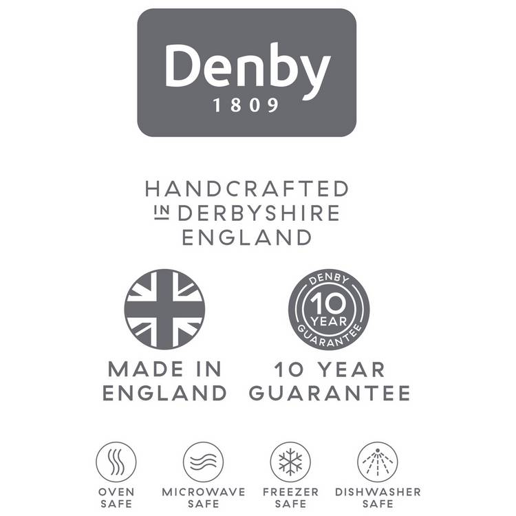 Denby stoneware pasta bowls charcoal 4-piece, imported from the UK