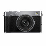 Fujifilm X-E5 silver mirrorless camera with XF23mm lens (British brand)
