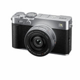 Fujifilm X-E5 silver mirrorless camera with XF23mm lens (British brand)