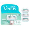 Gillette Venus sensitive razor blades pack of 3 (British brand)