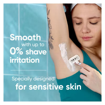 Gillette Venus sensitive razor blades pack of 3 (British brand)