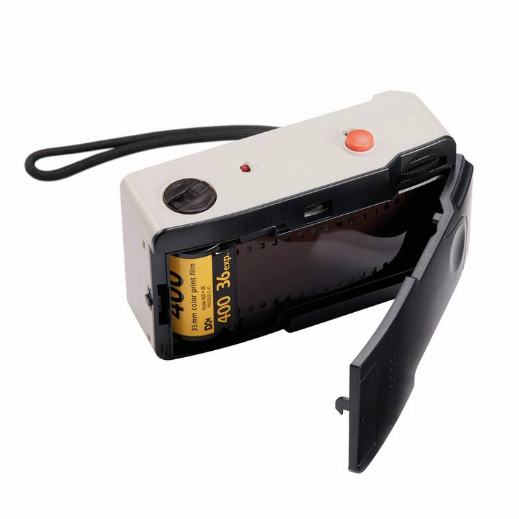 Praktica 35mm reusable film camera cream, imported from the UK