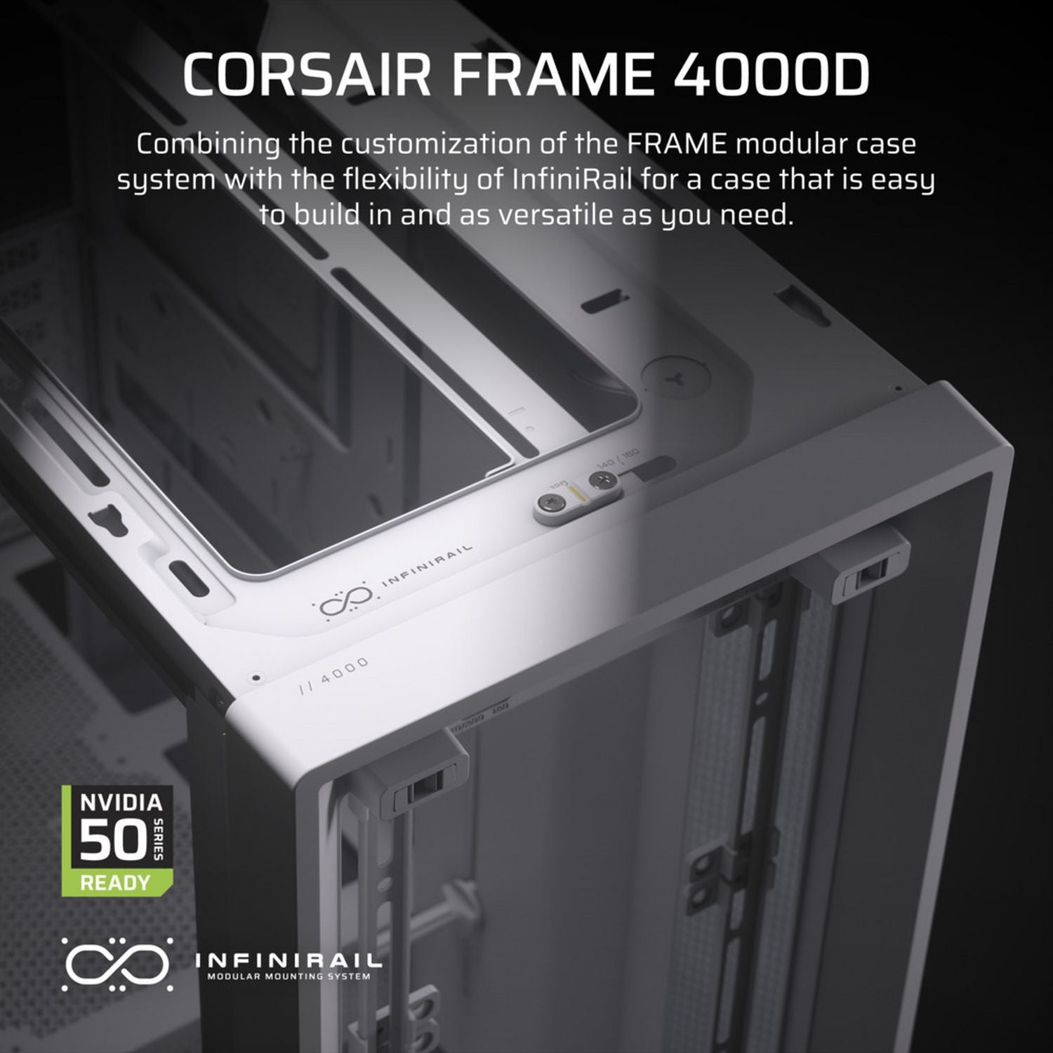Corsair FRAME 4000D ARGB mid-tower PC case, UK version