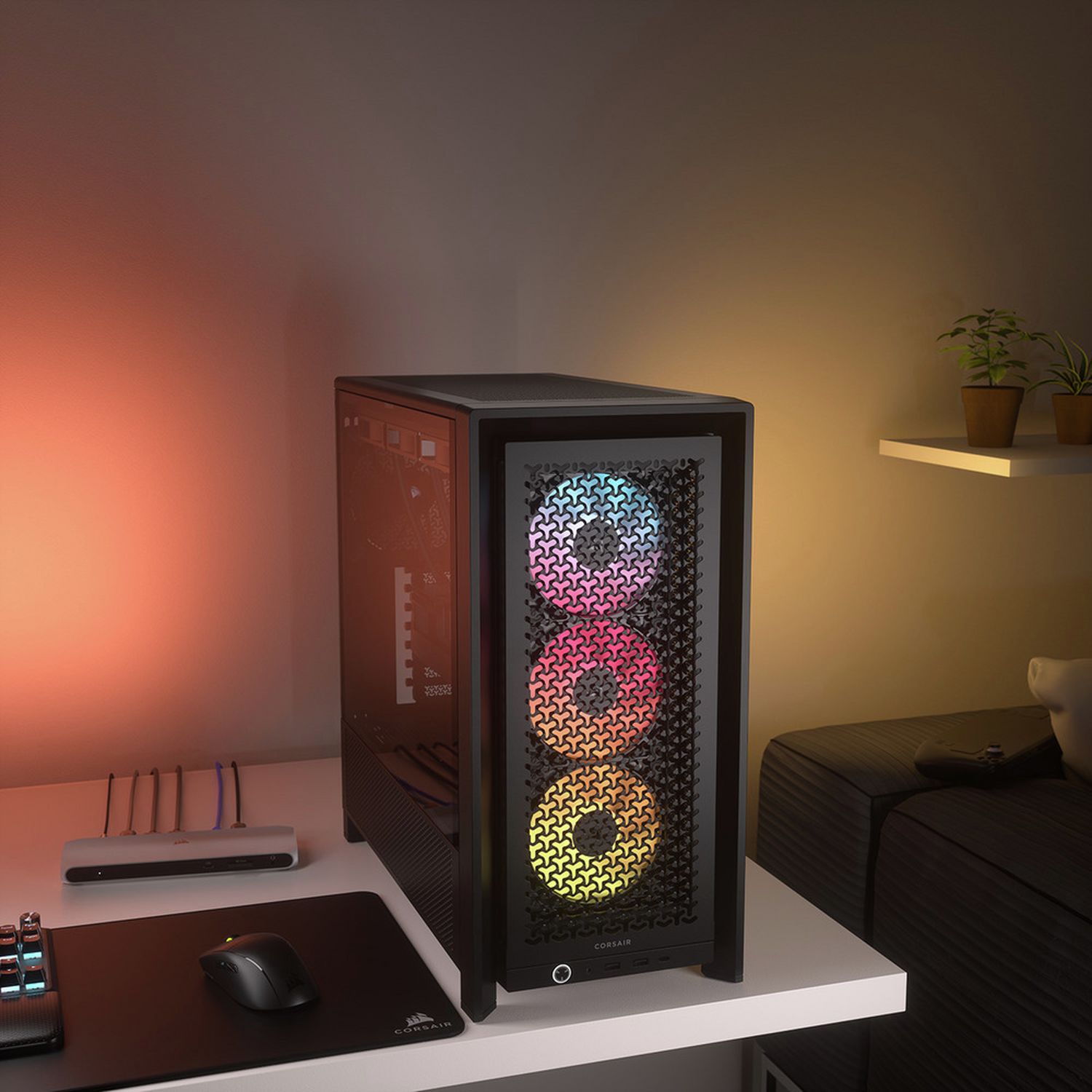 Corsair FRAME 4000D ARGB mid-tower PC case, UK version