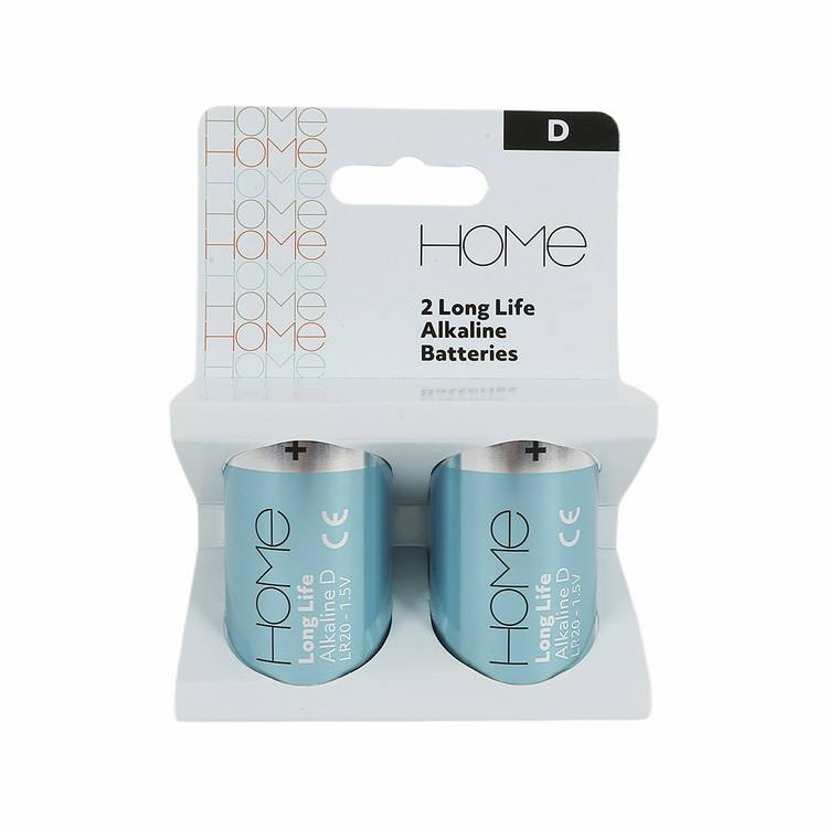 Argos Home D alkaline batteries pack of 2 18400mAh, UK version