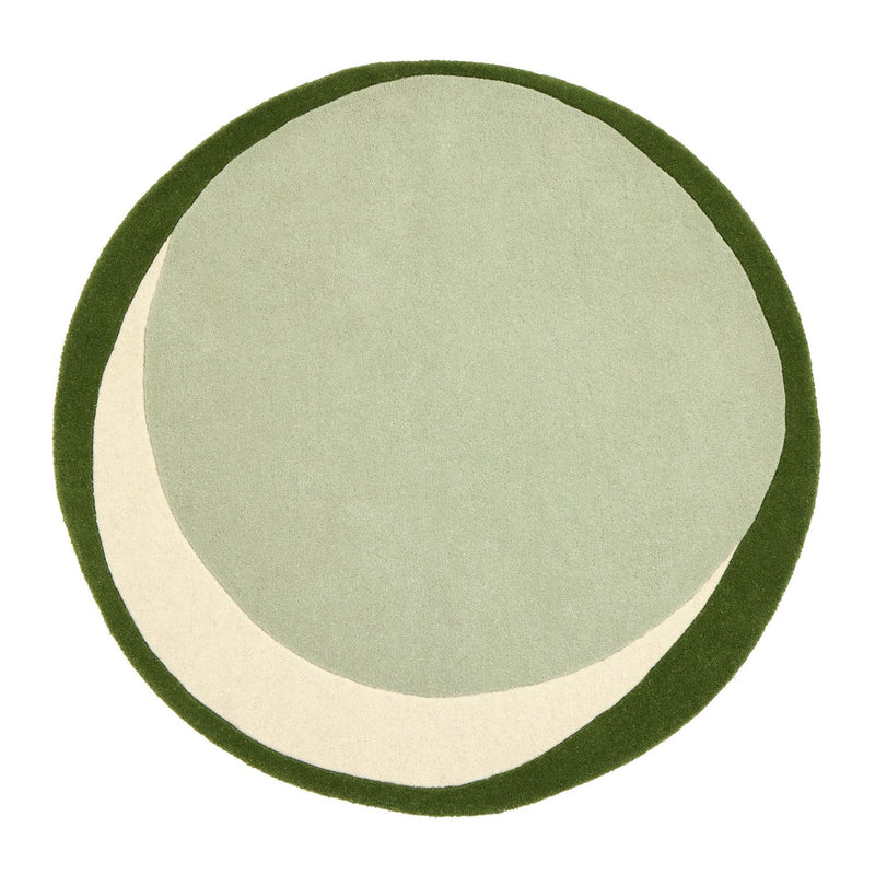 Habitat abstract circle wool cut pile rug 120x120cm (British brand)