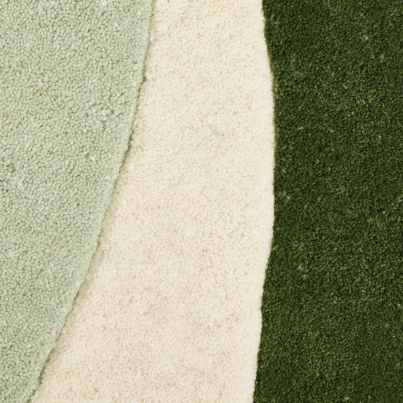 Habitat abstract circle wool cut pile rug 120x120cm (British brand)