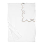 Pratesi Marrakesh king duvet cover with Egyptian cotton and appliqué motif, 230cm x 220cm, imported from the UK