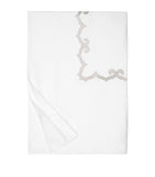 Pratesi Marrakesh king duvet cover with Egyptian cotton and appliqué motif, 230cm x 220cm, imported from the UK