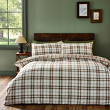 Catherine Lansfield bedding set orange check single, imported from the UK