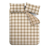 Catherine Lansfield bedding set orange check single, imported from the UK