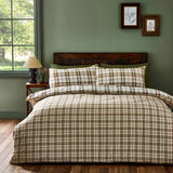 Catherine Lansfield bedding set orange check single, imported from the UK