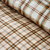 Catherine Lansfield bedding set orange check single, imported from the UK