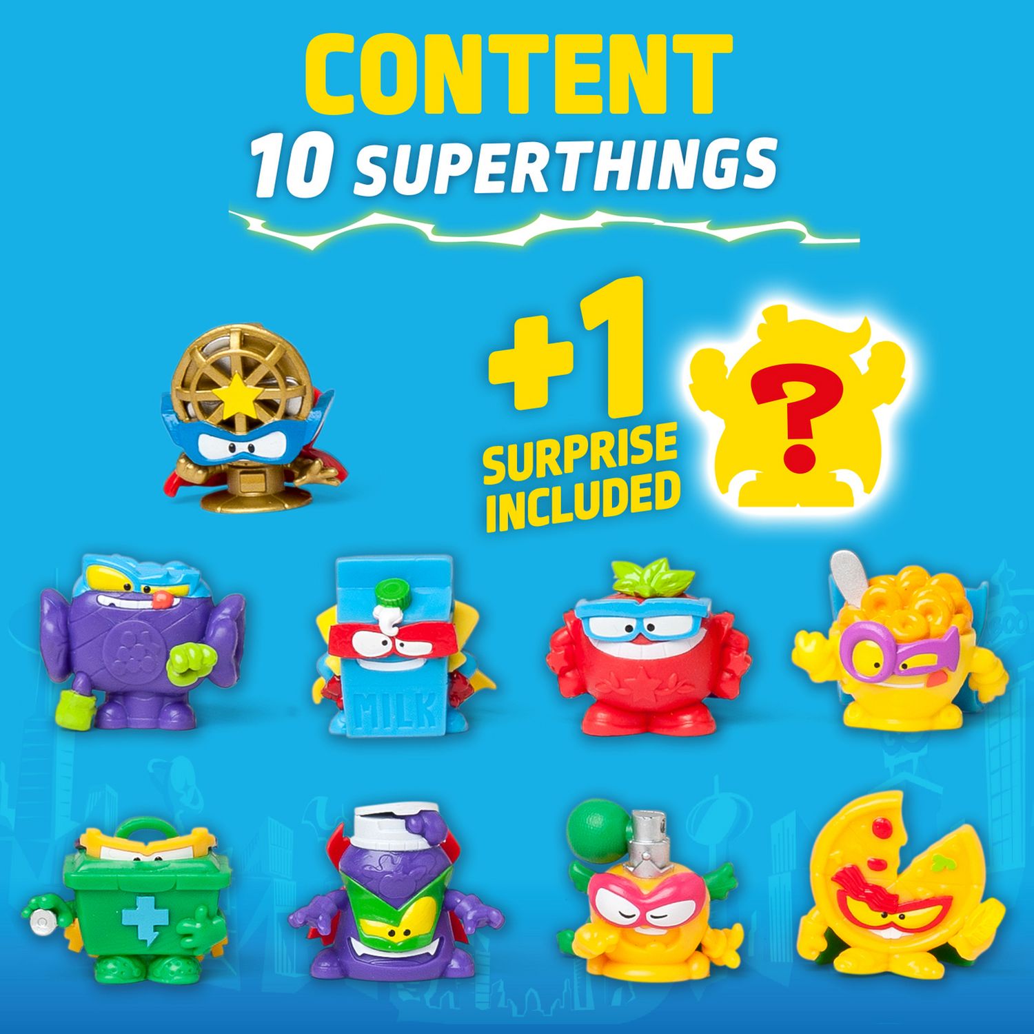 SuperThings Kazoom Power battle figure pack with golden captain, imported from the UK
