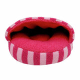 Rosewood striped cosy cat cave pink 40cm (British brand)