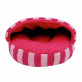 Rosewood striped cosy cat cave pink 40cm (British brand)