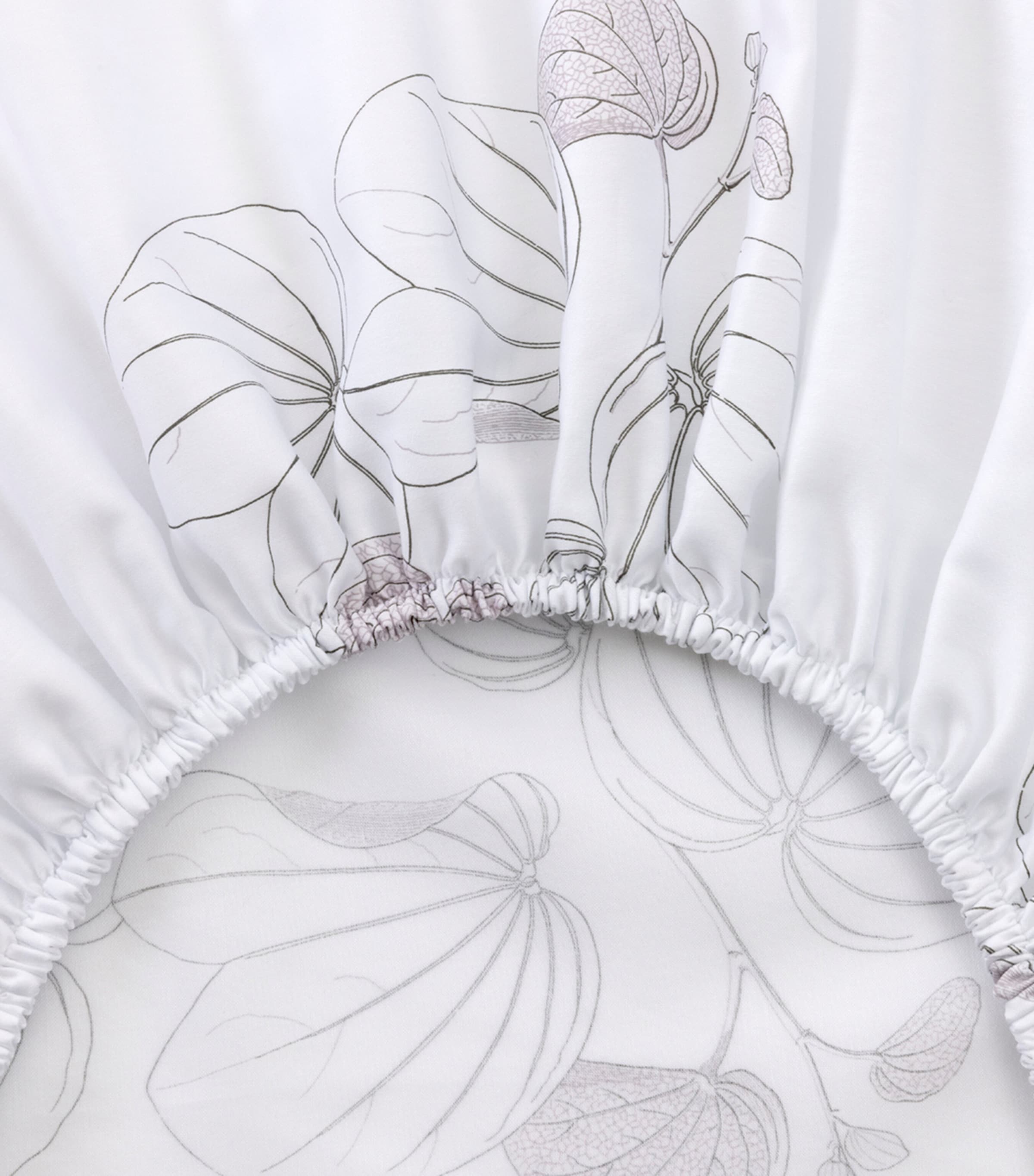 Yves Delorme Orchidee king fitted sheet 150x200cm, imported from the UK