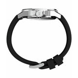 Timex Essex Ave black dial watch with silicone strap (British brand)