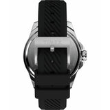 Timex Essex Ave black dial watch with silicone strap (British brand)