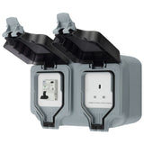 Masterplug weatherproof outdoor socket for EV charging, imported from the UK