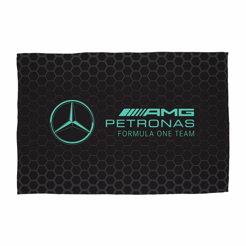 Mercedes F1 fleece throw black 150x100cm, UK version