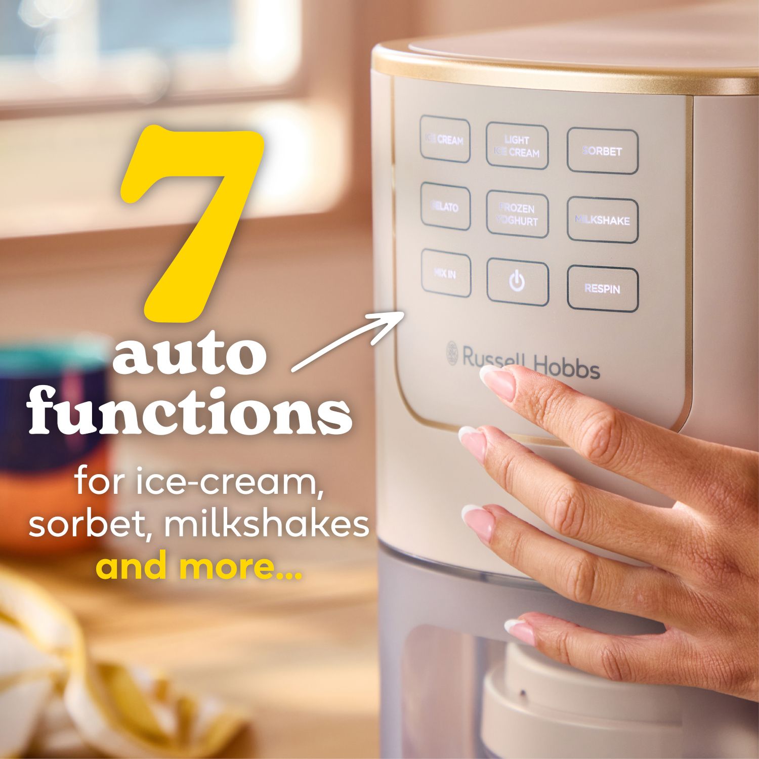 Russell Hobbs Chilluxe ice cream maker - British product