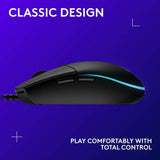 Logitech G203 wired gaming mouse black, imported from the UK