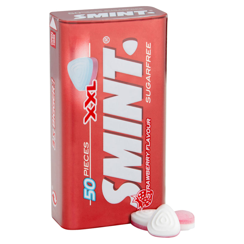 Smint strawberry sugar-free mints 50 pieces 35g (British brand)