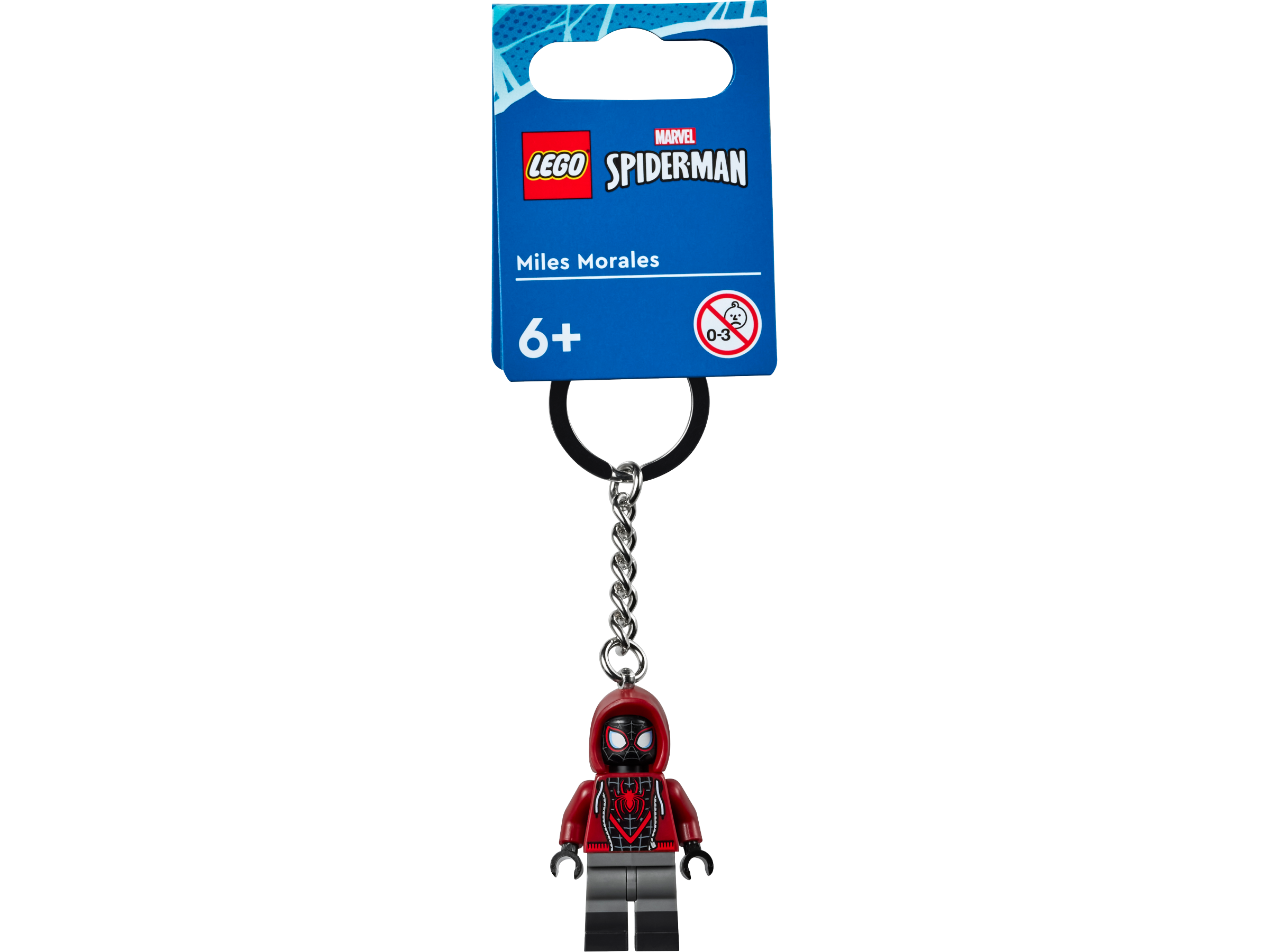 LEGO Miles Morales keyring 9cm bag charm , imported from the UK