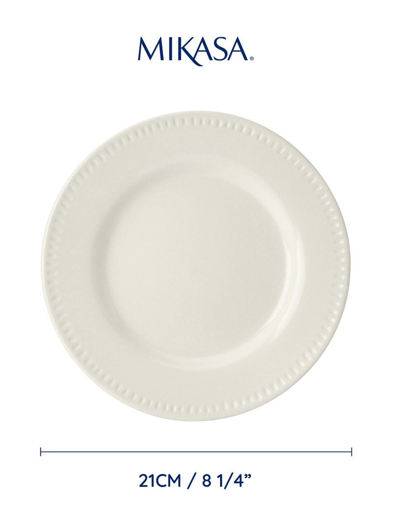Mikasa 4-piece stoneware side plates 21cm (British brand)