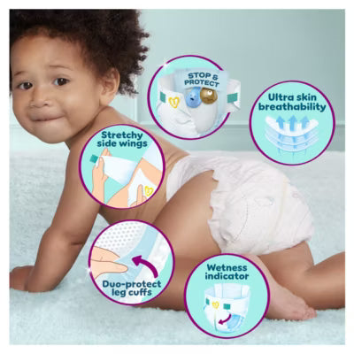 Pampers baby nappies Size 5 54 Count, imported from the UK