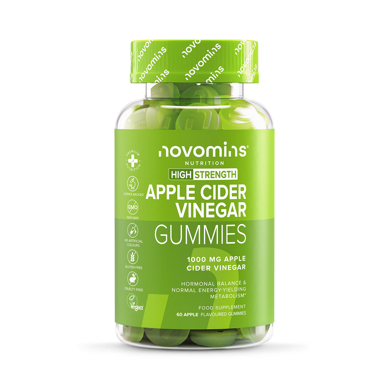 Novomins apple cider vinegar gummies 1000mg 60 count, UK version