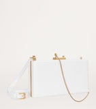 Dolce&Gabbana calfskin leather top-handle bag with gold hardware, imported from the UK
