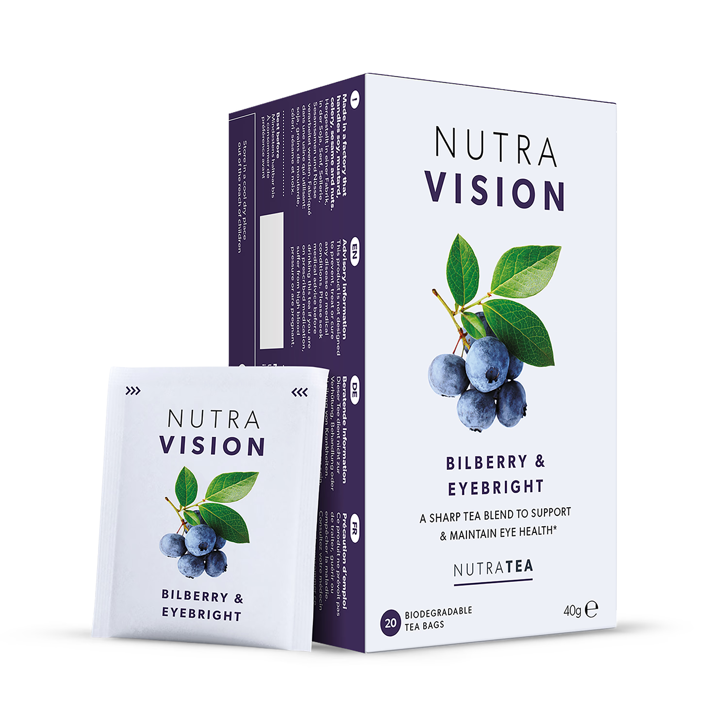 NutraVision herbal tea 20 tea bags (British brand)